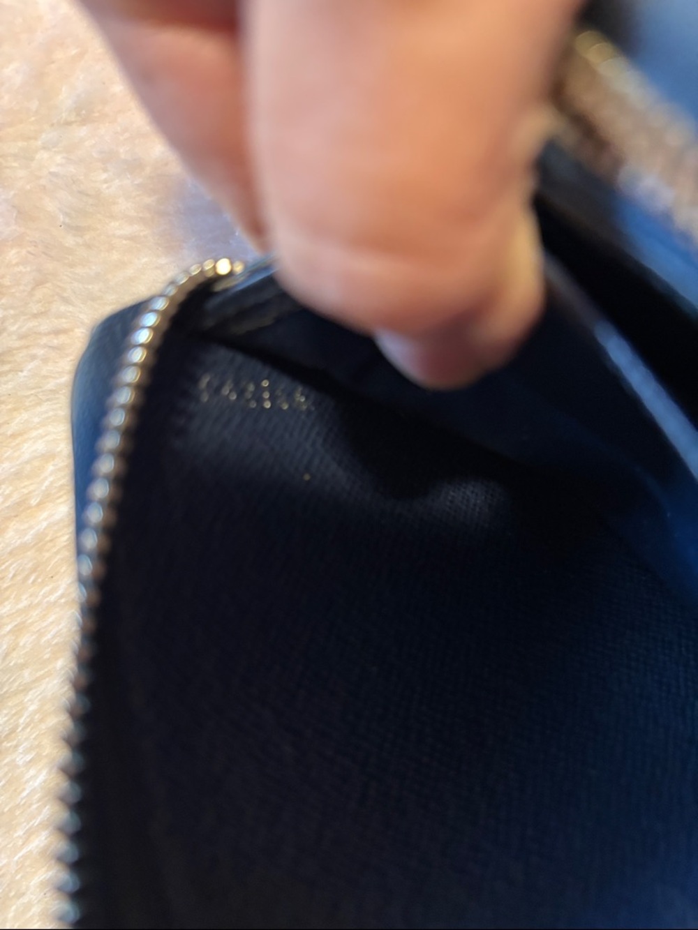 Louis Vuitton Blue Epi Leather Zip Wallet - Picture 10 of 10